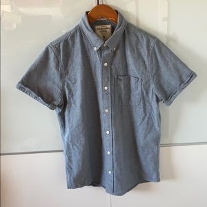 Abercrombie and Fitch Mens Grey Short Sleeve Shirt